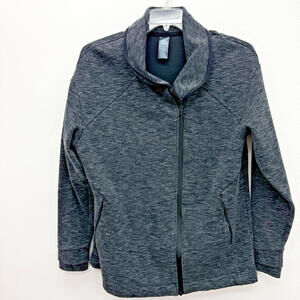 C9 Champion Women Size XXL Gray Heathered Full Zip Long Sleeve Zip Pockets